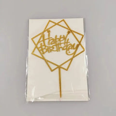 Kaketopper “Happy Birthday” akryl - Dara Foto